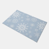 Weihnachtsschneeflocken Doormat Fußmatte (Schrägansicht)