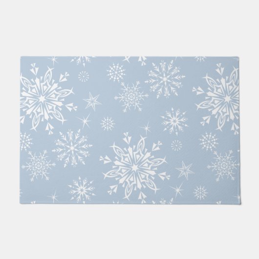 Weihnachtsschneeflocken Doormat Fußmatte (Vorderseite)