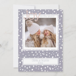 Weihnachtsschneeflocken Dusty Lilac Foto Frame