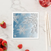 Weihnachtsschneeflocken Extravaganter Feiertagsges Serviette (Beispiel)