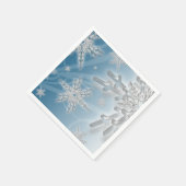 Weihnachtsschneeflocken Extravaganter Feiertagsges Serviette (Ecke)