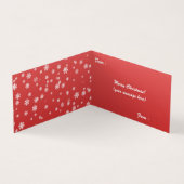 Weihnachtsschneeflocken Faltkarte (Innenseite)