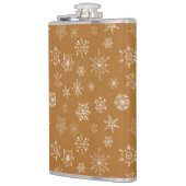 Weihnachtsschneeflocken Flachmann (Links)