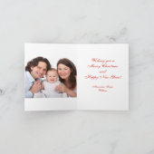 Weihnachtsschneeflocken Foto Personalisiertes Must Feiertagskarte (Innenseite)