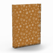 Weihnachtsschneeflocken Fotoblock (Links)
