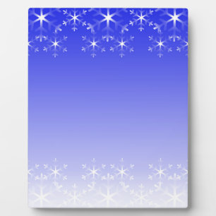Weihnachtsschneeflocken Fotoplatte