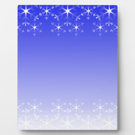 Weihnachtsschneeflocken Fotoplatte (Vorderseite)