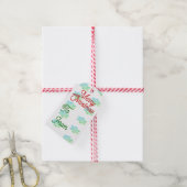 Weihnachtsschneeflocken - Geschenk Tag Geschenkanhänger (Mit Garn)