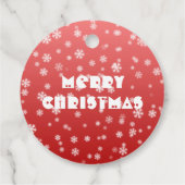 Weihnachtsschneeflocken Geschenkanhänger (Rückseite)