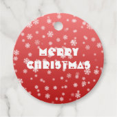 Weihnachtsschneeflocken Geschenkanhänger (Vorderseite)