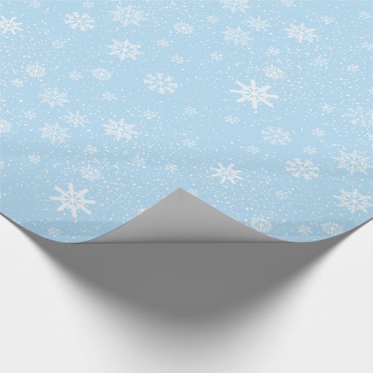 Weihnachtsschneeflocken Geschenkpapier (Ecke)