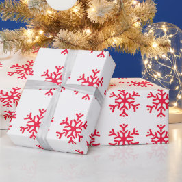 Weihnachtsschneeflocken Geschenkpapier