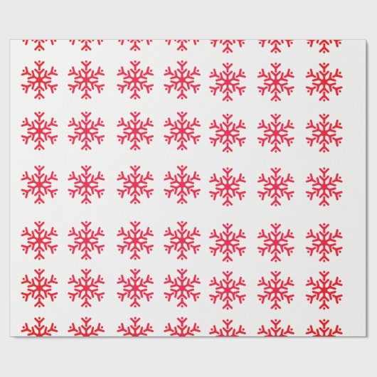 Weihnachtsschneeflocken Geschenkpapier (Flach)