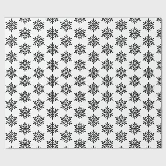 Weihnachtsschneeflocken Geschenkpapier (Flach)