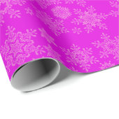 Weihnachtsschneeflocken Geschenkpapier (Rolleneckpunkt)
