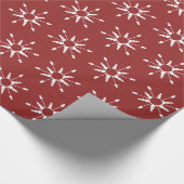 Weihnachtsschneeflocken Geschenkpapier (Ecke)