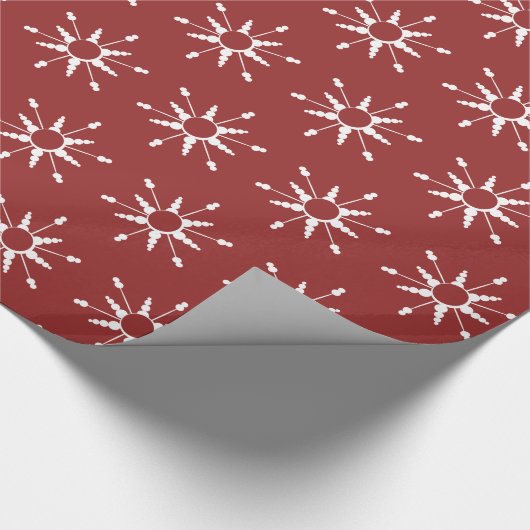 Weihnachtsschneeflocken Geschenkpapier (Ecke)