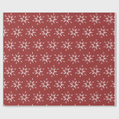 Weihnachtsschneeflocken Geschenkpapier (Flach)