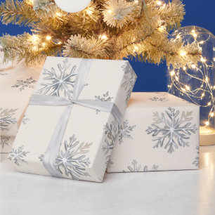 Weihnachtsschneeflocken Geschenkpapier