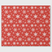 Weihnachtsschneeflocken Geschenkpapier (Flach)