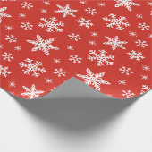 Weihnachtsschneeflocken Geschenkpapier (Ecke)