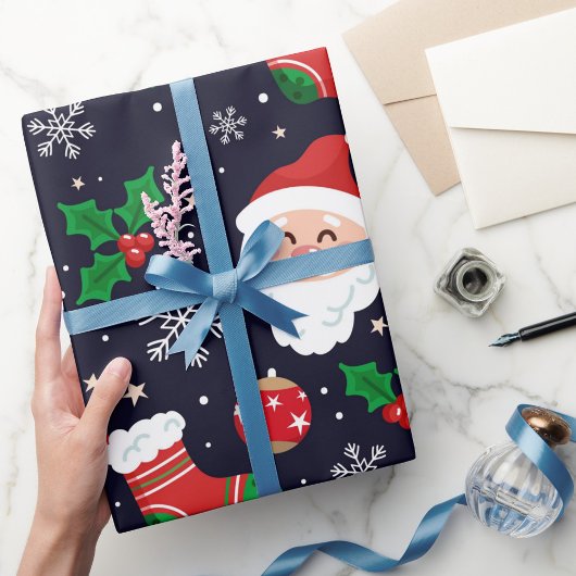 Weihnachtsschneeflocken Geschenkpapier