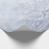 Weihnachtsschneeflocken Geschenkpapier (Ecke)
