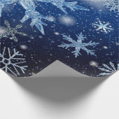 Weihnachtsschneeflocken Geschenkpapier (Ecke)