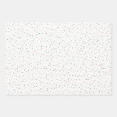 Weihnachtsschneeflocken Geschenkpapier Set (Vorderseite)