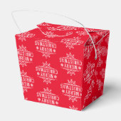 Weihnachtsschneeflocken Geschenkschachtel (Rückseite)