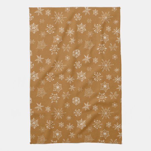 Weihnachtsschneeflocken Geschirrtuch (Vertikal)