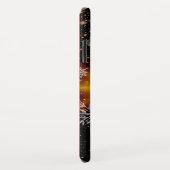 Weihnachtsschneeflocken Goldschwarzer Individuelle Case-Mate iPhone Hülle (Hinten/Rechts)