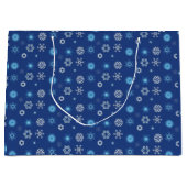 Weihnachtsschneeflocken Große Geschenktüte (Vorderseite)