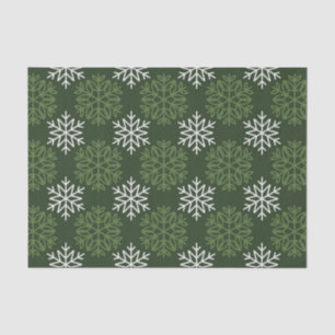 Weihnachtsschneeflocken Grünbuch Seidenpapier