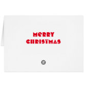 Weihnachtsschneeflocken Grußkarte (Rückseite Horizontal)