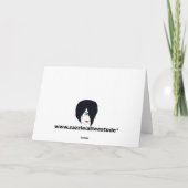 Weihnachtsschneeflocken-Grußkarte Feiertagskarte (Rückseite)