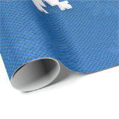 Weihnachtsschneeflocken & Ihre Wünsche, Personalis Geschenkpapier (Rolleneckpunkt)