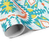 Weihnachtsschneeflocken im nordischen Stil (Trg) Geschenkpapier (Rolleneckpunkt)