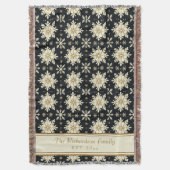 Weihnachtsschneeflocken Imitate Strick Muster Fami Decke (Vorderseite Vertikal)