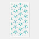 Weihnachtsschneeflocken in Aquarellfarben - gestri Serviette (Vorderseite)