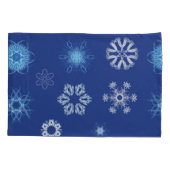 Weihnachtsschneeflocken in Ihrem Bett Kissenbezug (Rückseite)