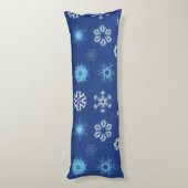 Weihnachtsschneeflocken in Ihrem Bett Seitenschläferkissen (Rückseite (Vertikal))