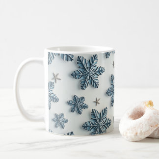 Weihnachtsschneeflocken Kaffeetasse
