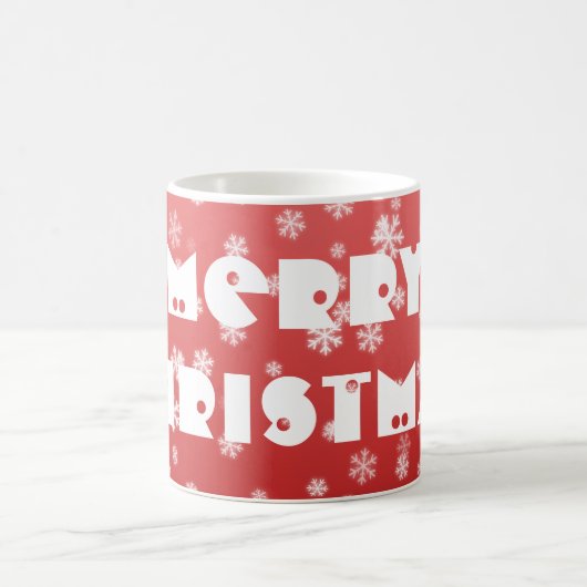 Weihnachtsschneeflocken Kaffeetasse (Mittel)