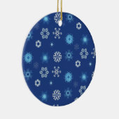Weihnachtsschneeflocken Keramik Ornament (Rechts)