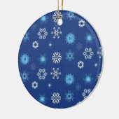 Weihnachtsschneeflocken Keramik Ornament (Links)