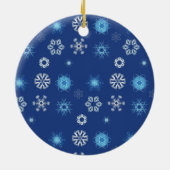Weihnachtsschneeflocken Keramik Ornament (Hinten)