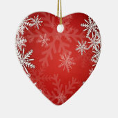 Weihnachtsschneeflocken Keramikornament (Rechts)