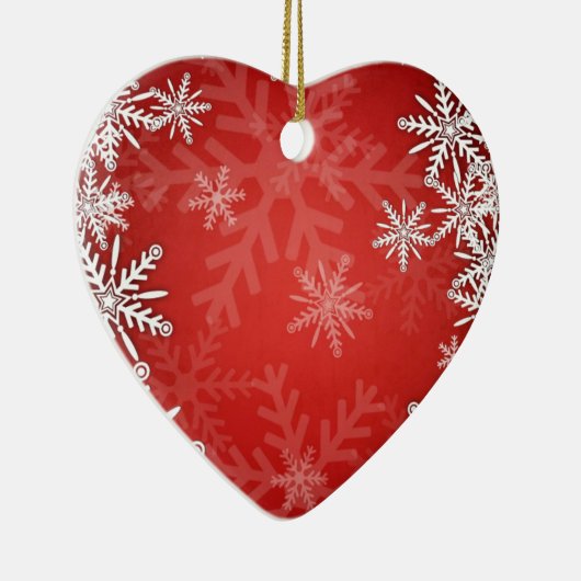 Weihnachtsschneeflocken Keramikornament (Rechts)