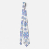 Weihnachtsschneeflocken Krawatte (Rückseite)